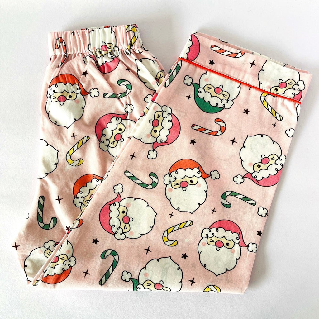 Pink Winking Santa Pyjamas