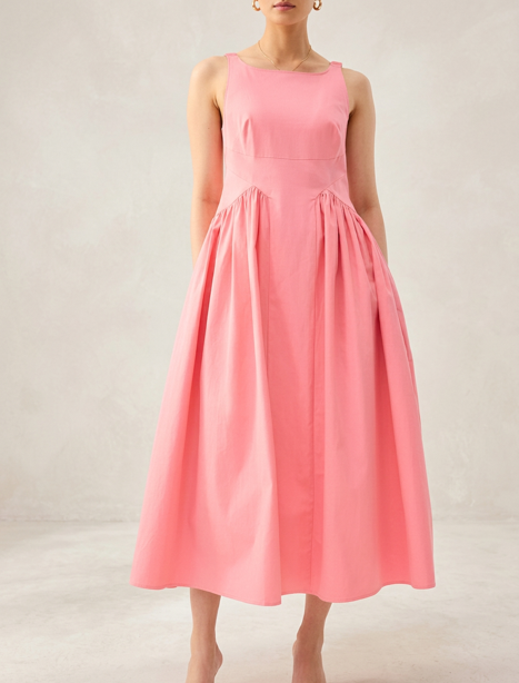 Flare Maxi Dress With Pocket