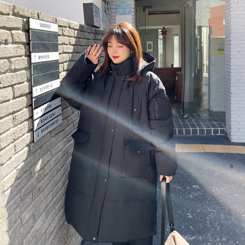 Plus Size Korean Padded Long Winter Jacket (EXTRA BIG SIZE)