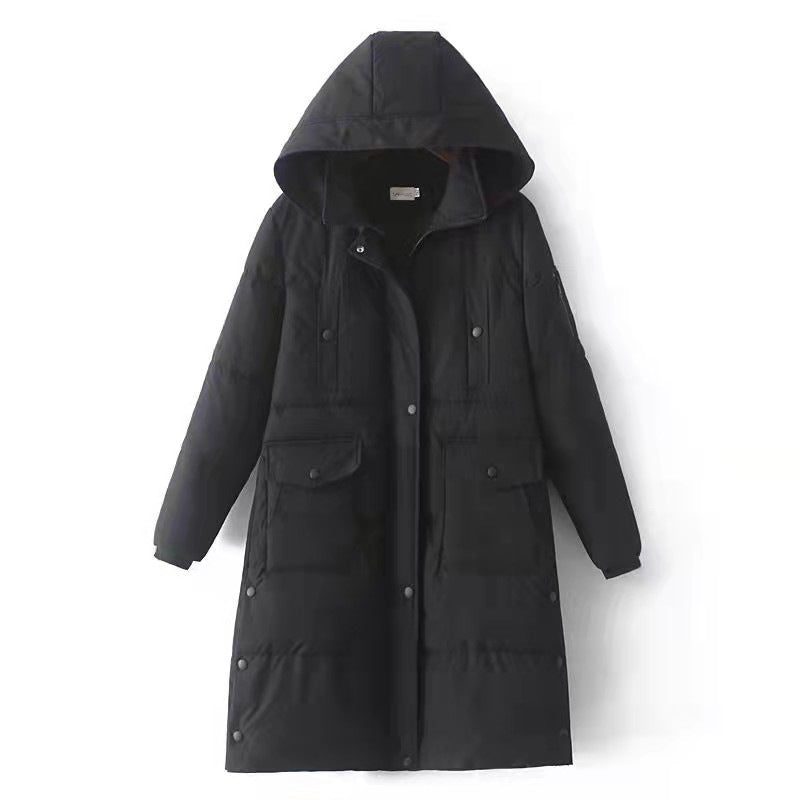 Plus Size Korean Padded Long Winter Jacket (EXTRA BIG SIZE)