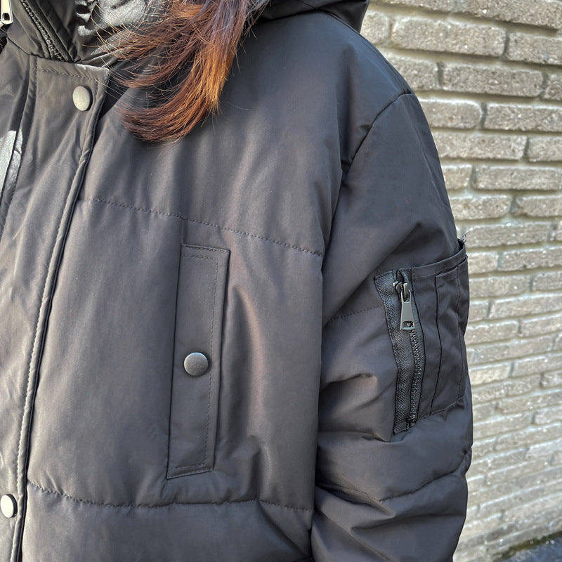 Plus Size Korean Padded Long Winter Jacket (EXTRA BIG SIZE)