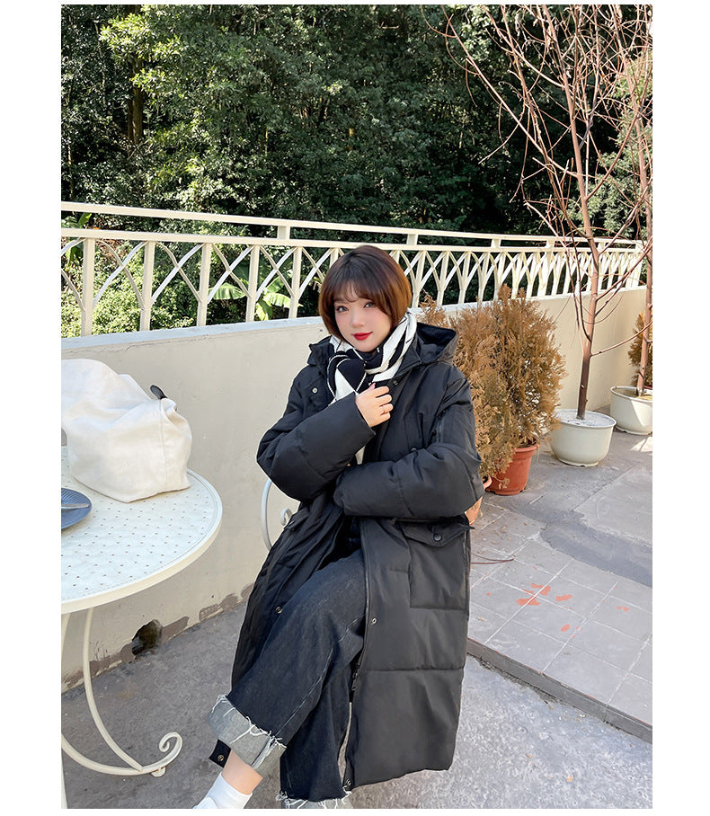 Plus Size Korean Padded Long Winter Jacket (EXTRA BIG SIZE)