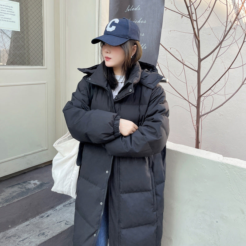 Plus Size Korean Down Padded Long Winter Jacket (EXTRA BIG SIZE)