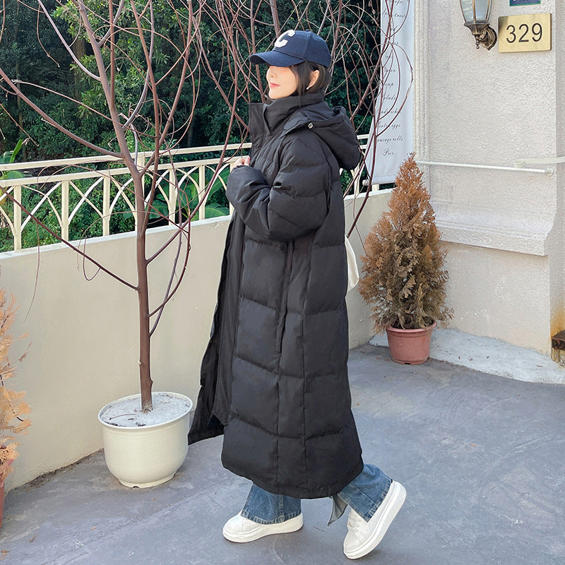 Plus Size Korean Down Padded Long Winter Jacket (EXTRA BIG SIZE)