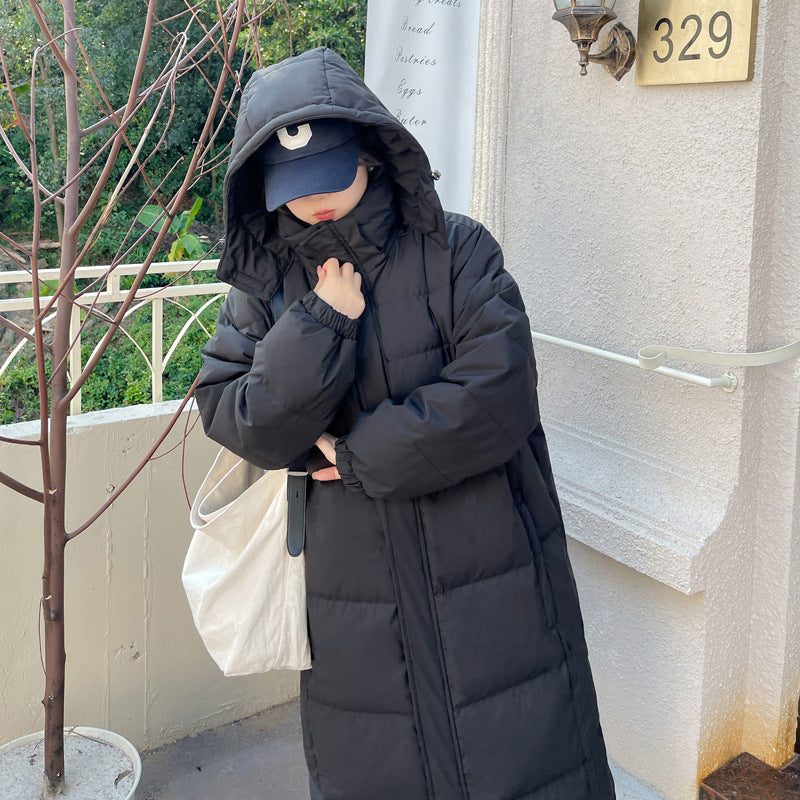 Plus Size Korean Down Padded Long Winter Jacket (EXTRA BIG SIZE)