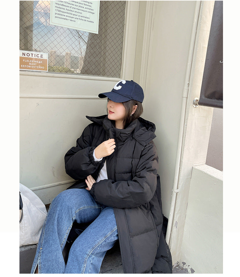 Plus Size Korean Down Padded Long Winter Jacket (EXTRA BIG SIZE)