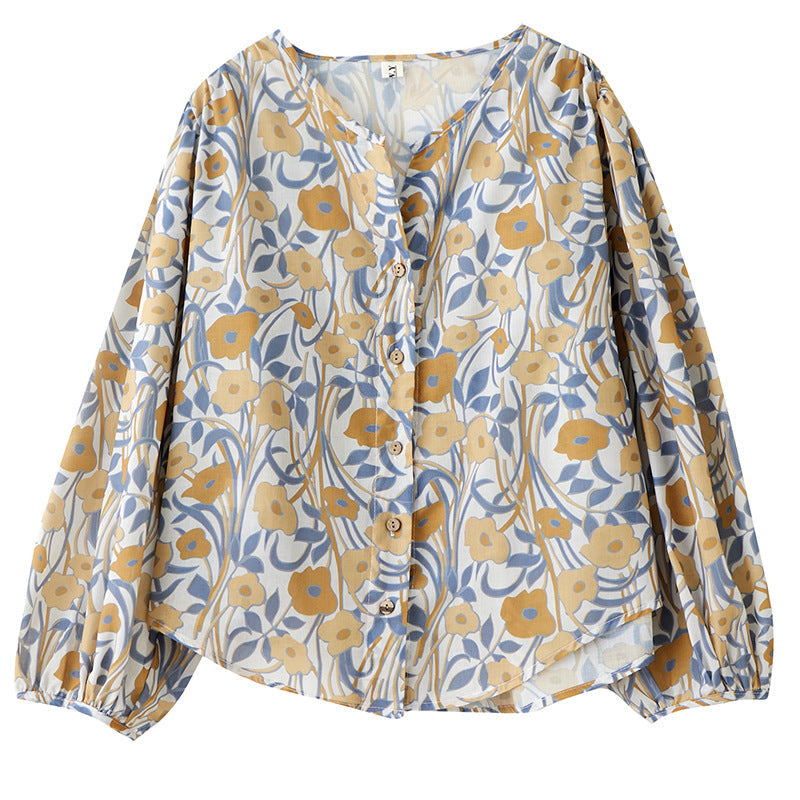 Plus Size Mod Balloon Sleeve Blouse