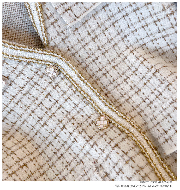 Plus Size Chanelesque Long Sleeve Jacket