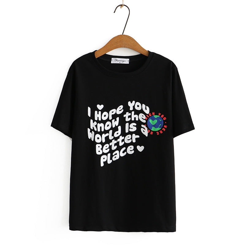 Plus Size World Better Place Tee