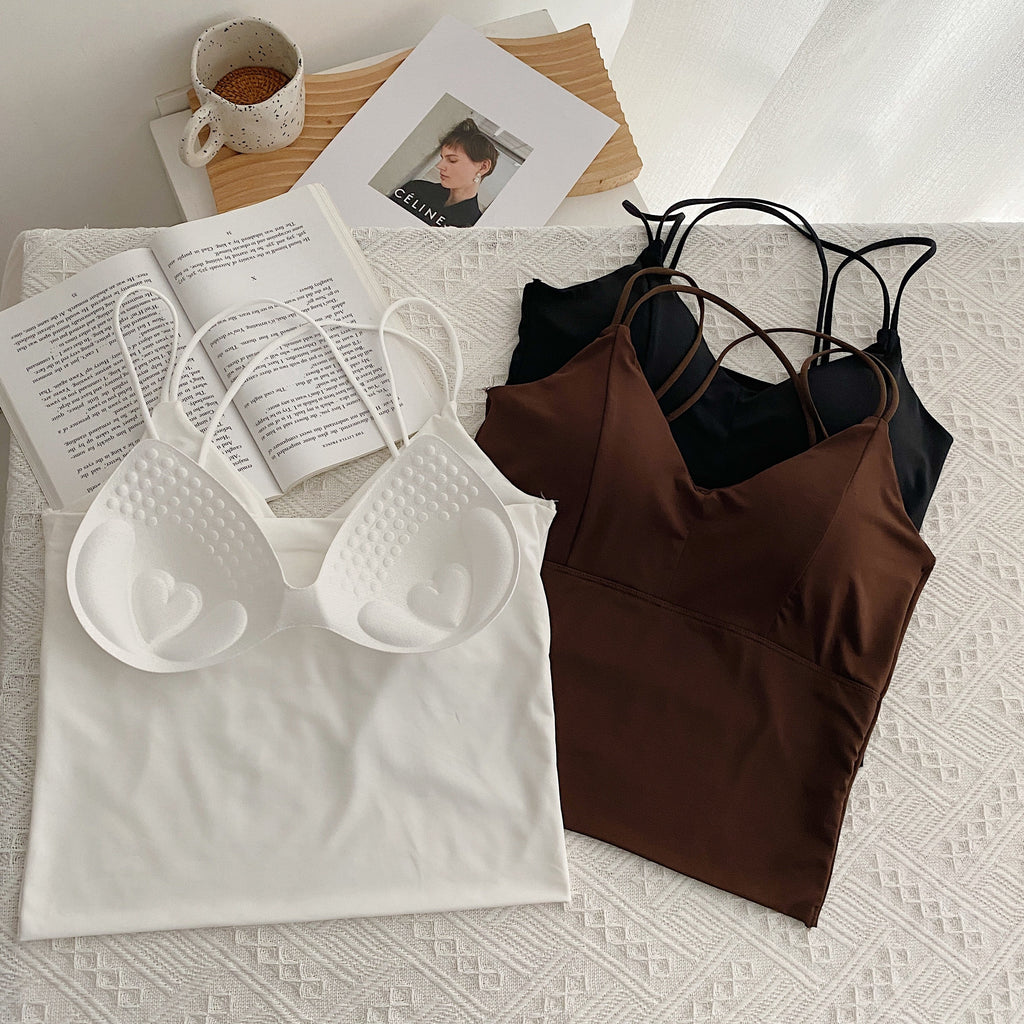 Plus Size Criss Cross Padded Cami Top