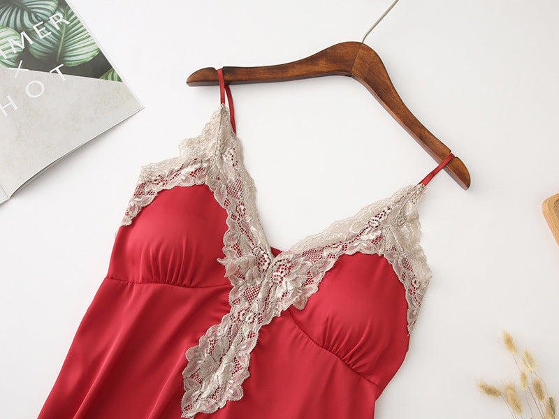 Plus Size Sexy Padded Lingerie Slip Dress