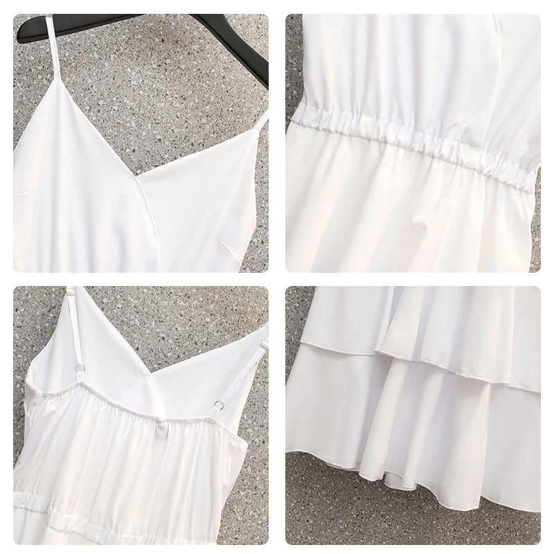 Plus Size Korean Tier Midi Dress