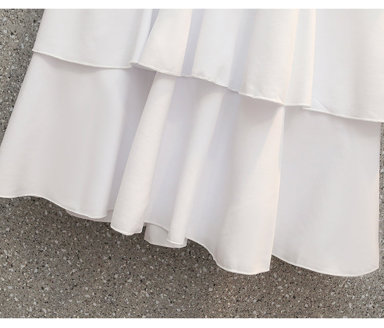 Plus Size Korean Tier Midi Dress