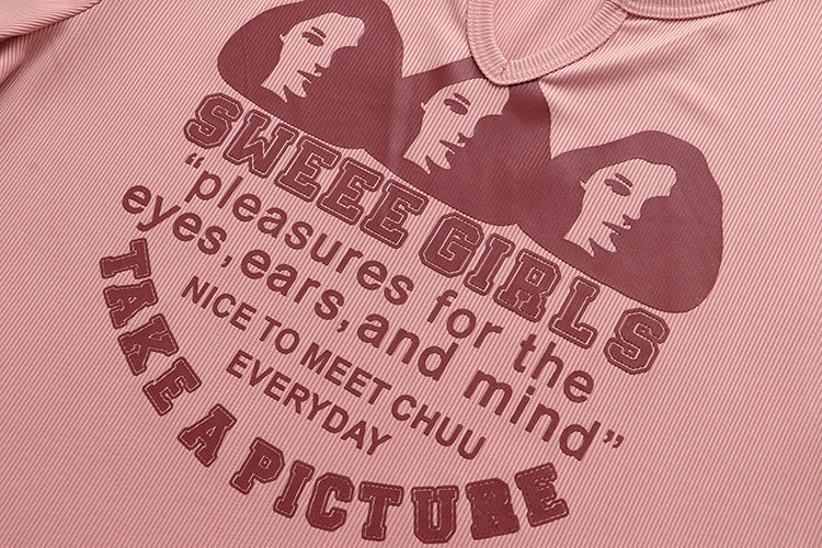 Plus Size Vintage Graphic Henley Tee