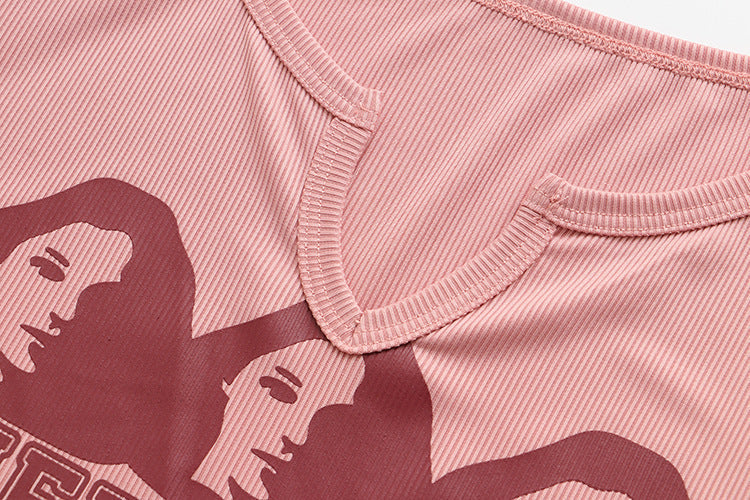 Plus Size Vintage Graphic Henley Tee