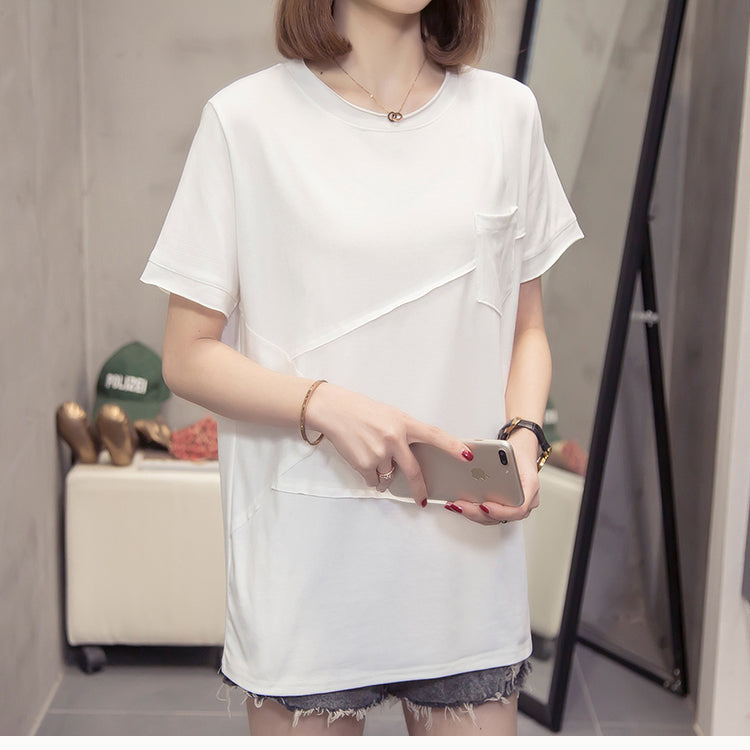 Plus Size Patch Pocket T Shirt