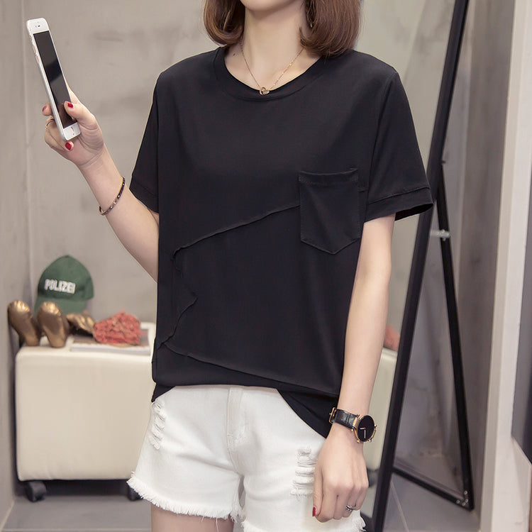 Plus Size Patch Pocket T Shirt