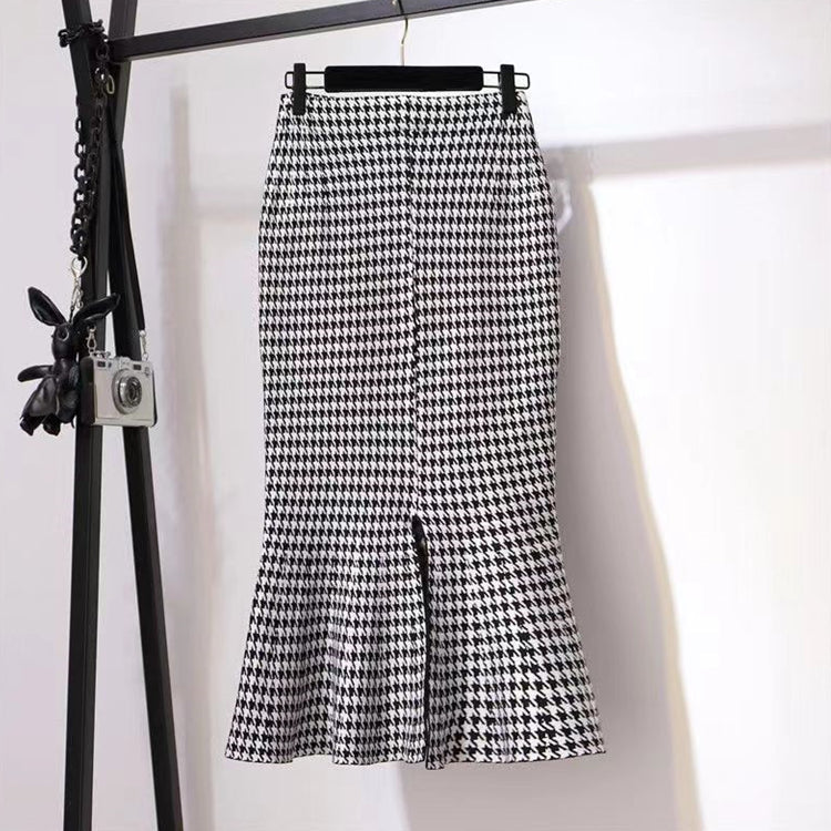 Plus Size Korean Mermaid Gather Skirt