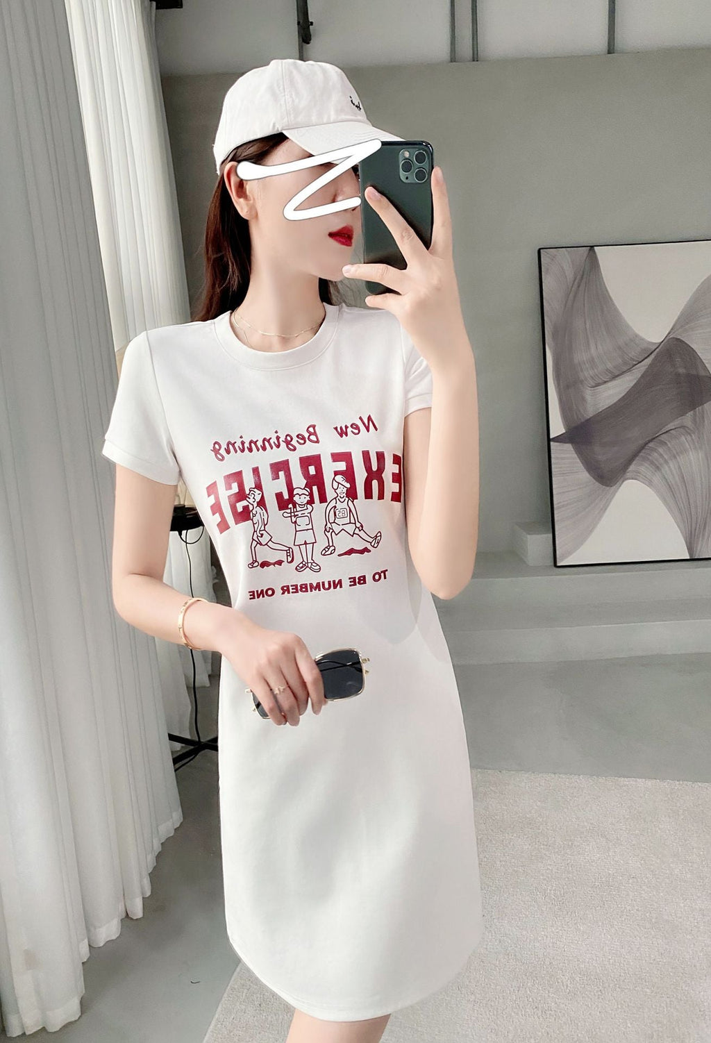 Plus Size Graphic T Shirt Dress