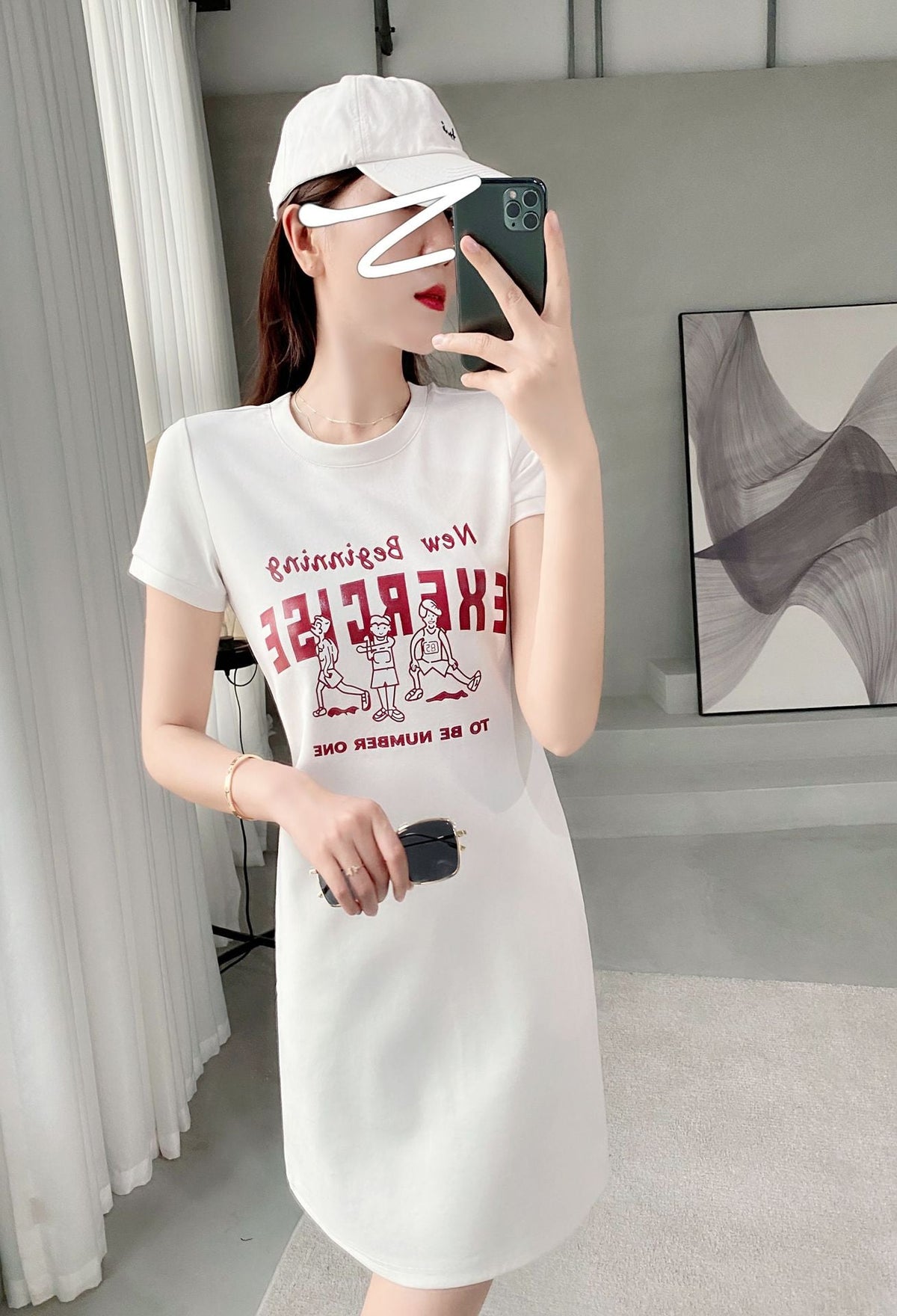 Plus Size Graphic T Shirt Dress