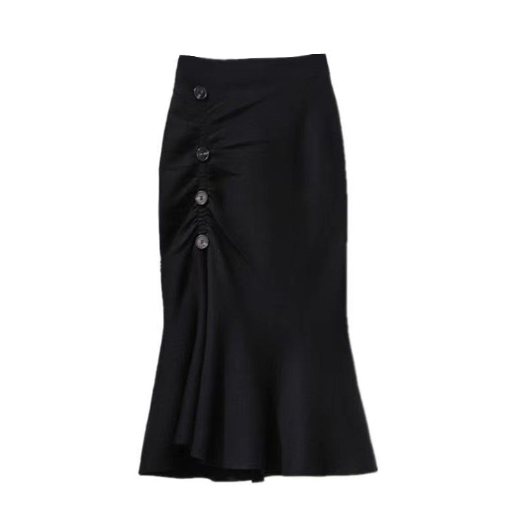 Plus Size Korean Mermaid Gather Skirt