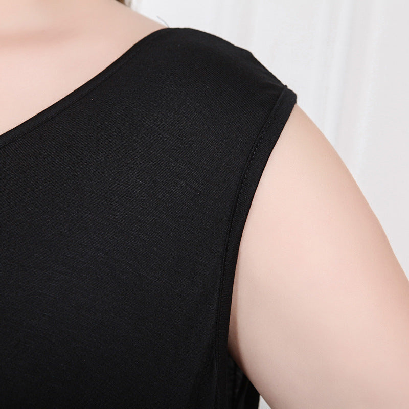 Plus Size Black Knit Tank Dress