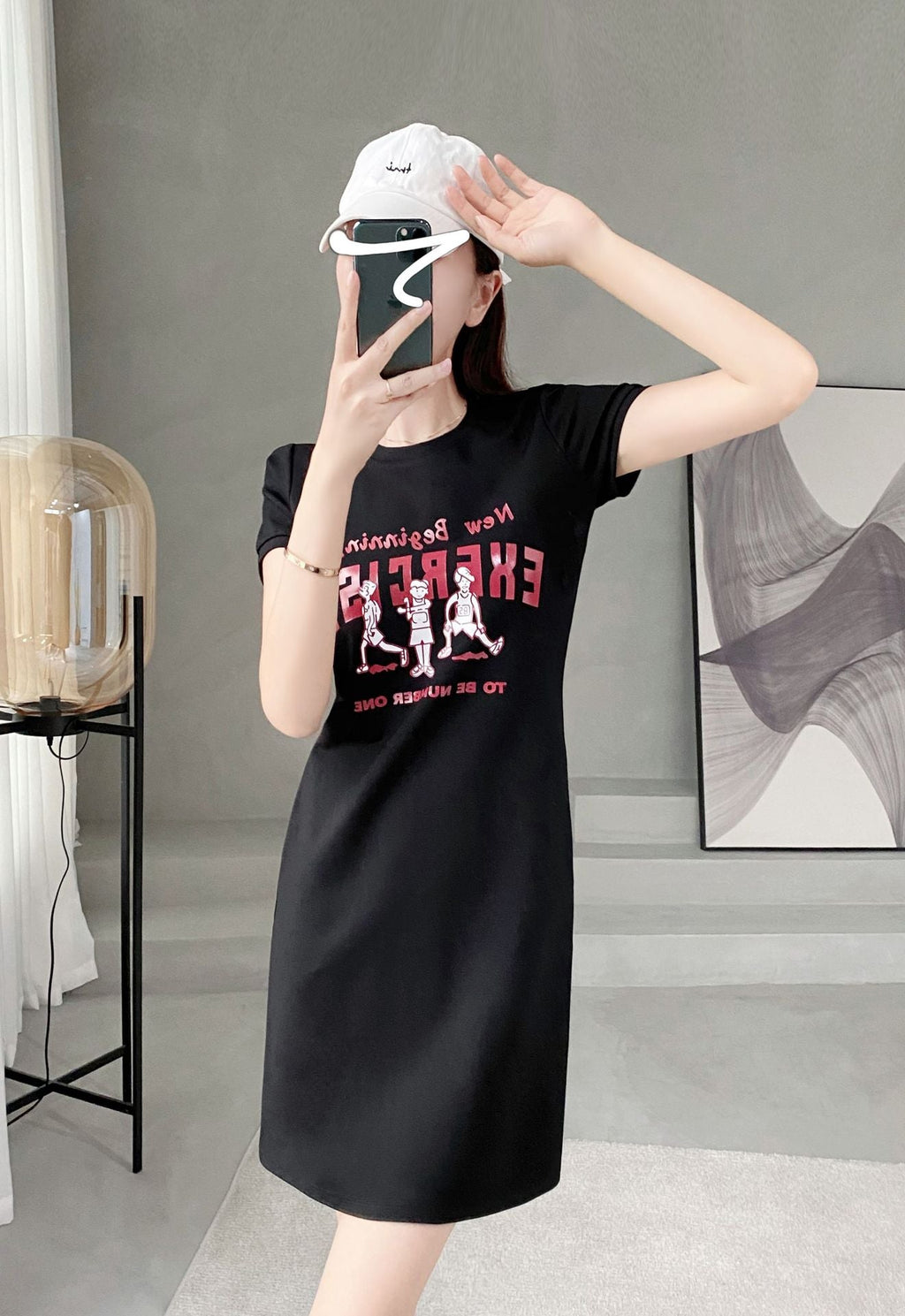 Plus Size Graphic T Shirt Dress