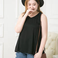 Plus Size Knit V Neck Tank Top