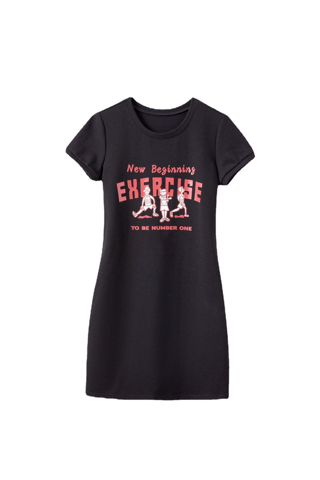 Plus Size Graphic T Shirt Dress