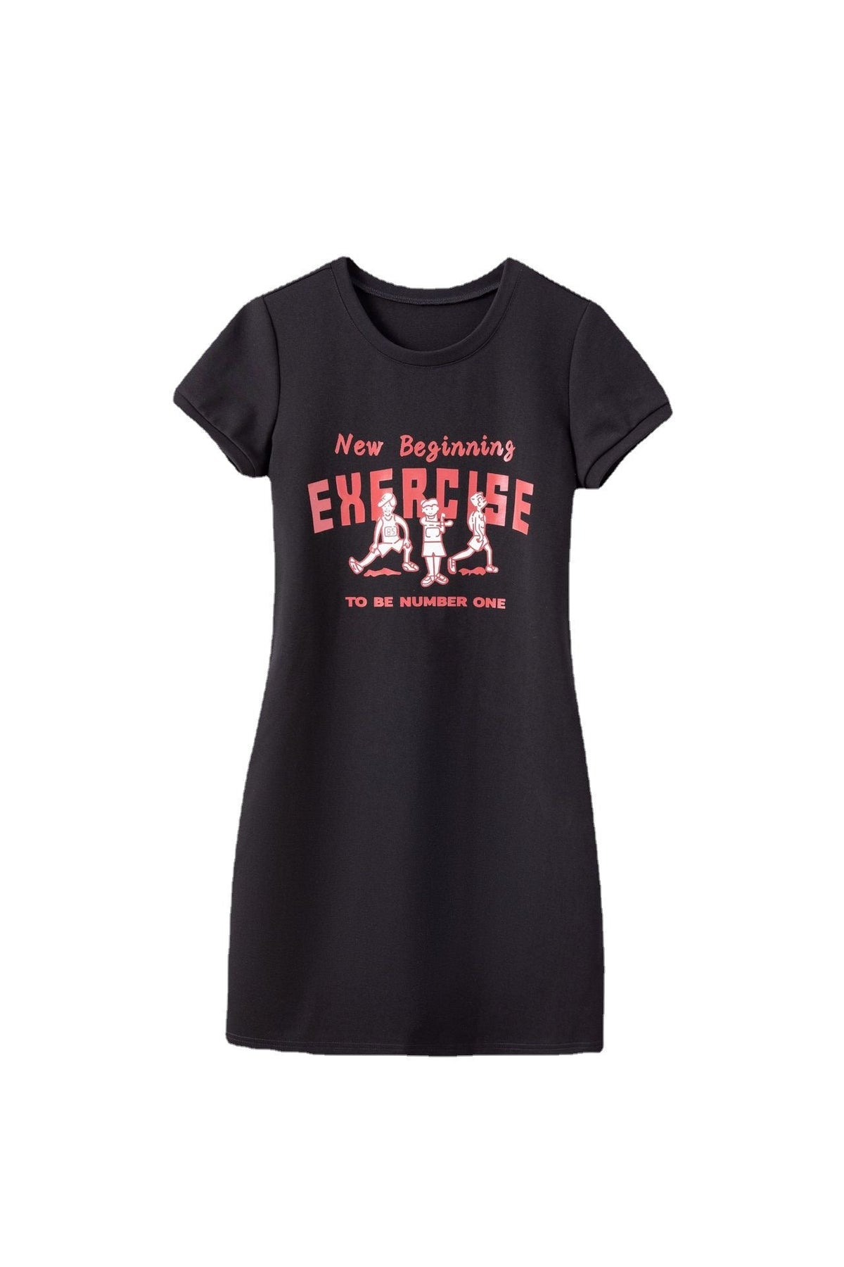 Plus Size Graphic T Shirt Dress