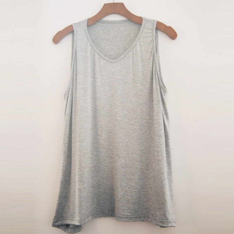 Plus Size Knit V Neck Tank Top