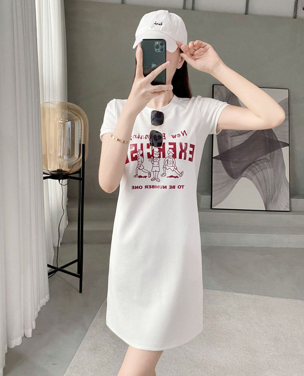Plus Size Graphic T Shirt Dress