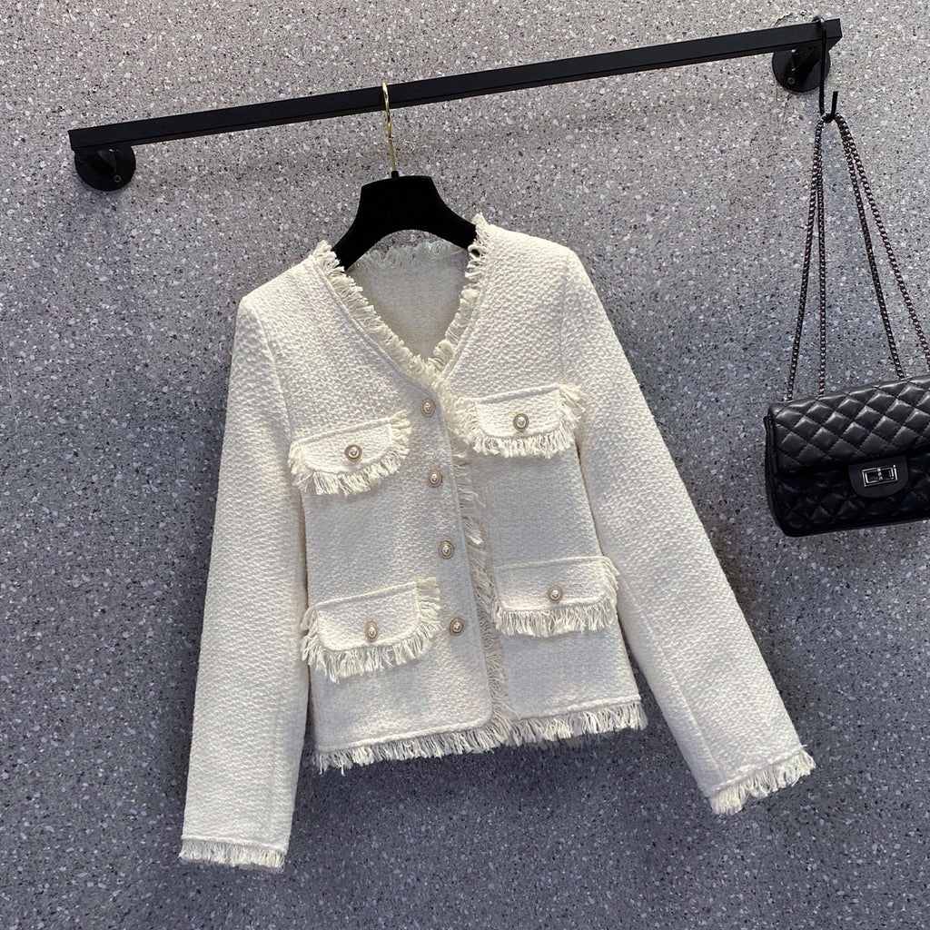 Plus Size Chanel-esque Fringe Jacket