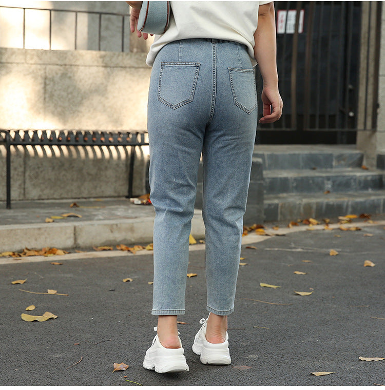 Plus Size Skinny Capri Jeans (EXTRA BIG SIZE)