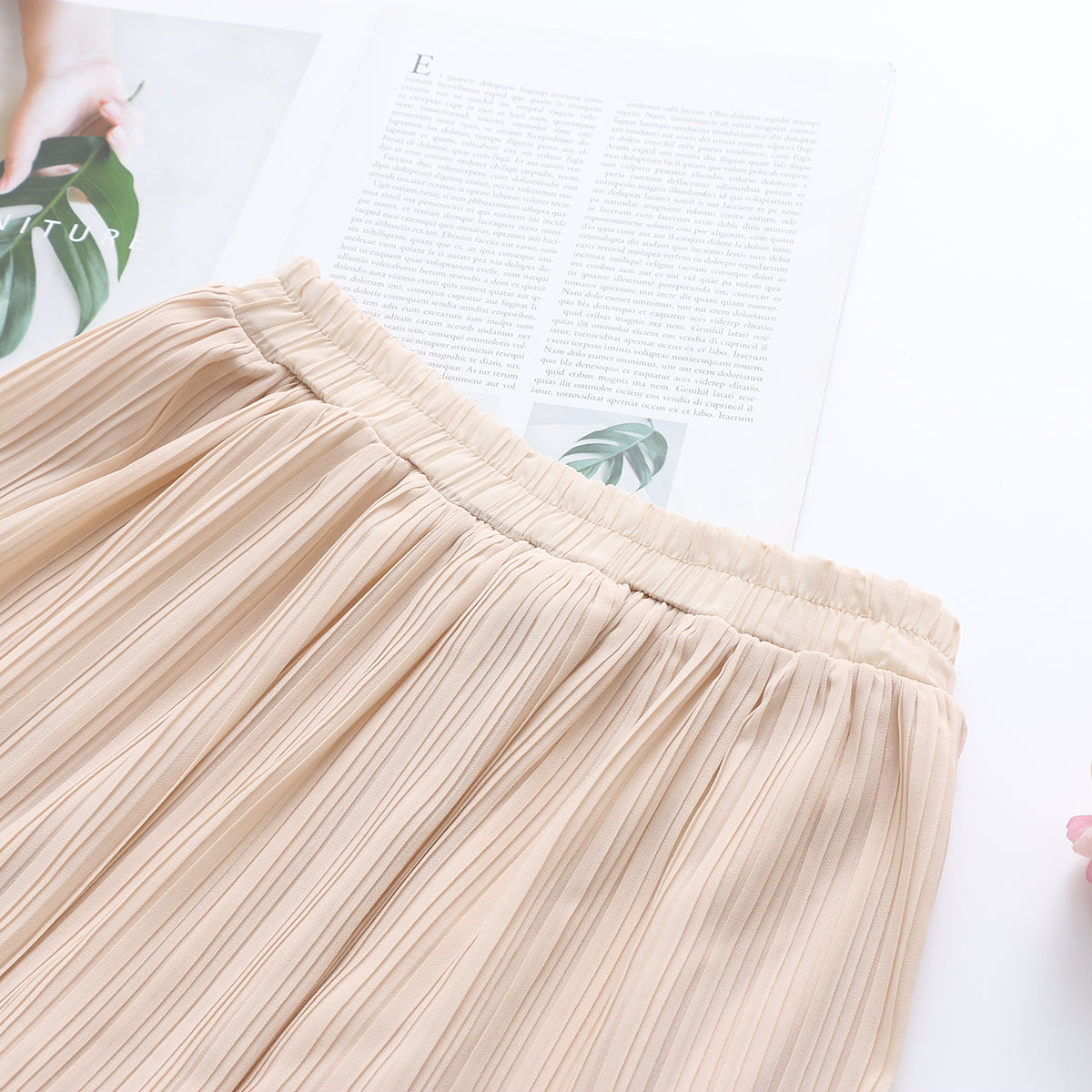 Plus Size Korean Pleats Mini Skorts (EXTRA BIG SIZE)