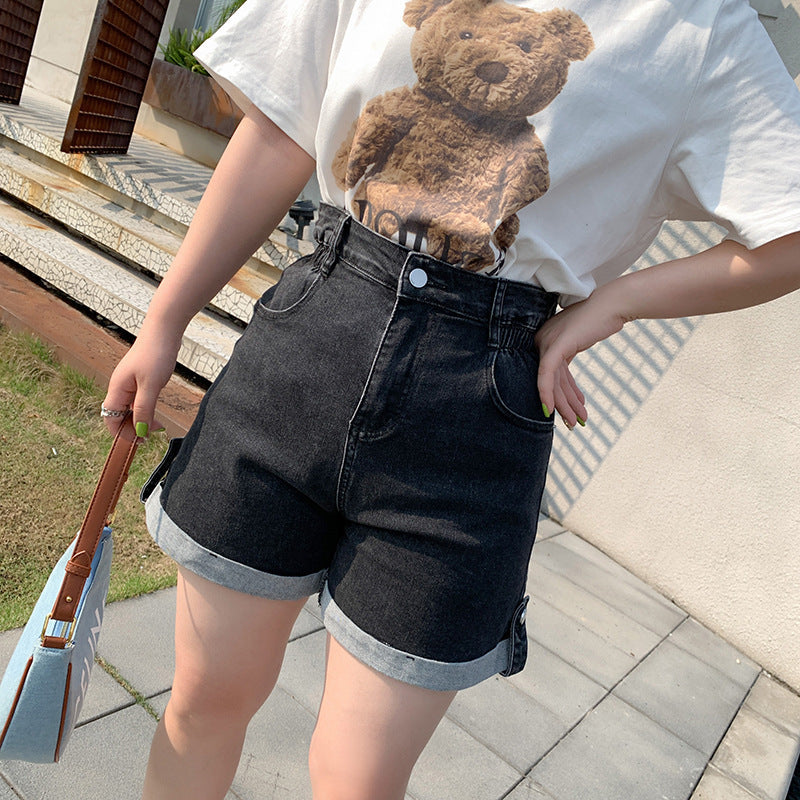 Plus Size Highwaist Denim Shorts (EXTRA BIG SIZE)