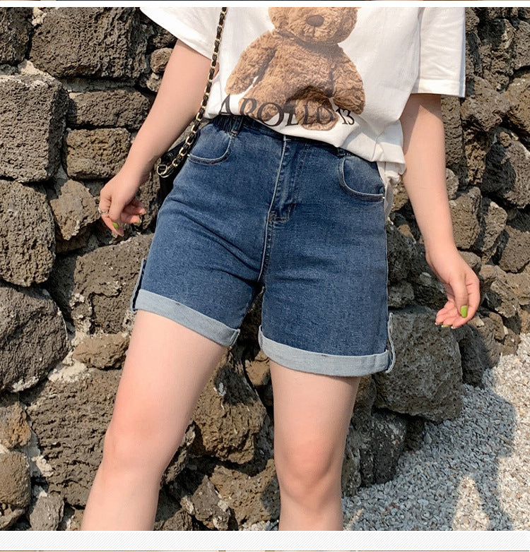 Plus Size Highwaist Denim Shorts (EXTRA BIG SIZE)