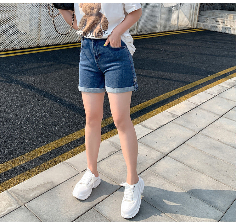 Plus Size Highwaist Denim Shorts (EXTRA BIG SIZE)