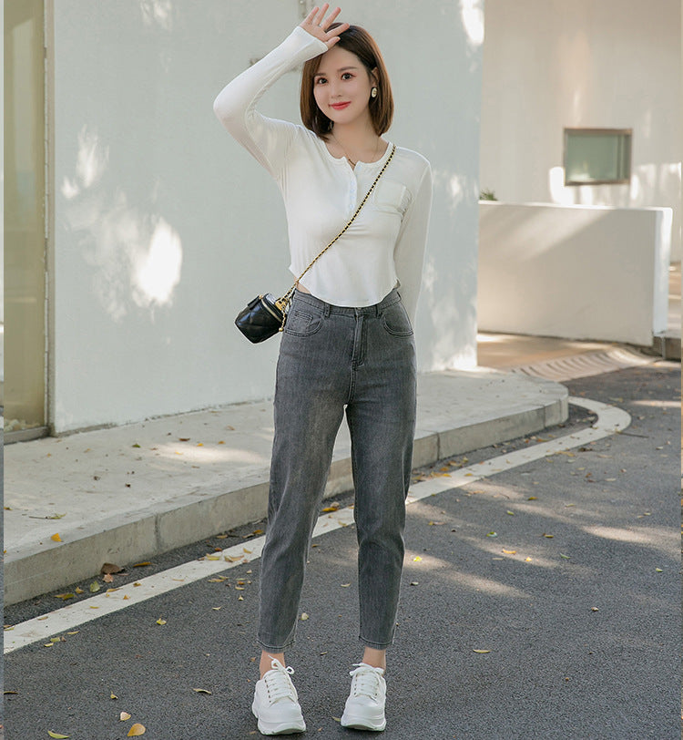 Plus Size Skinny Capri Jeans (EXTRA BIG SIZE)
