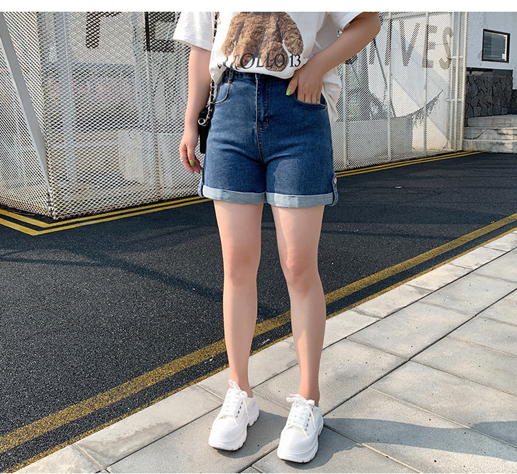 Plus Size Highwaist Denim Shorts (EXTRA BIG SIZE)