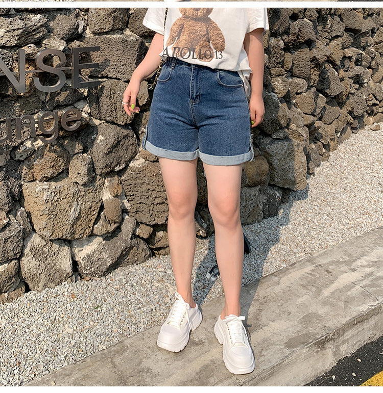 Plus Size Highwaist Denim Shorts (EXTRA BIG SIZE)