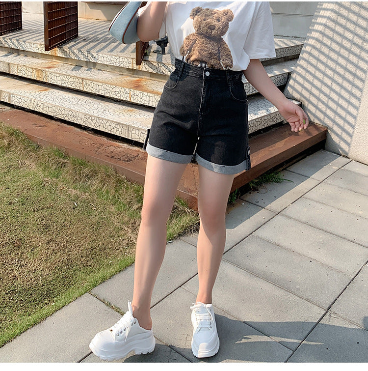 Plus Size Highwaist Denim Shorts (EXTRA BIG SIZE)