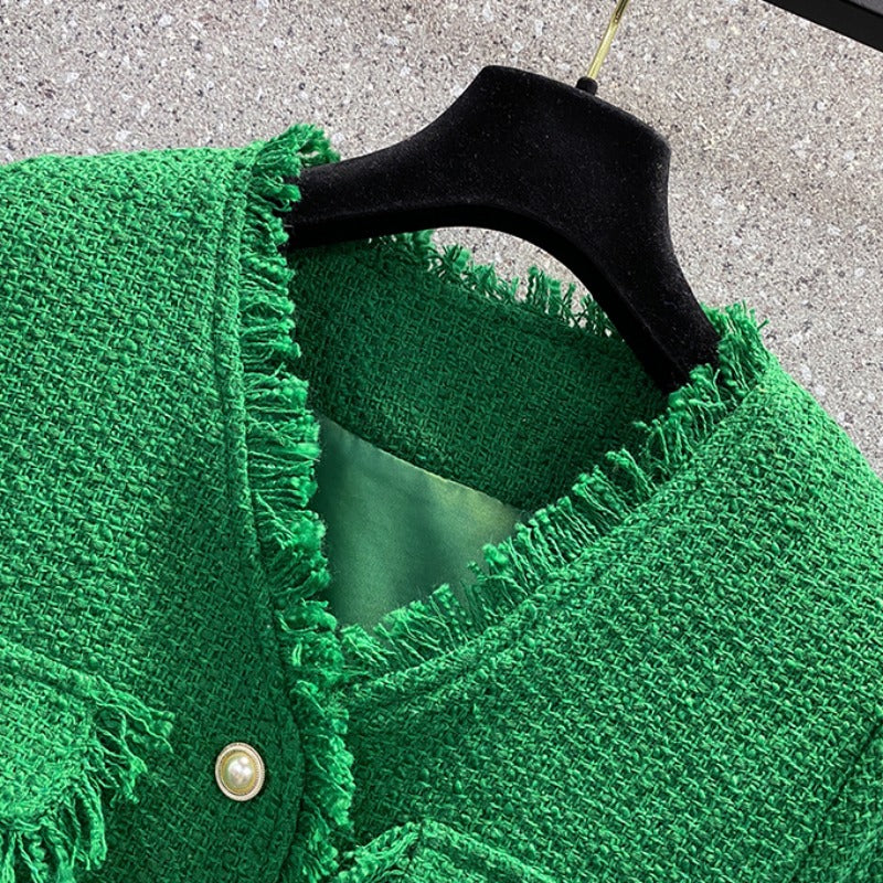 Plus Size Chanel-esque Fringe Jacket