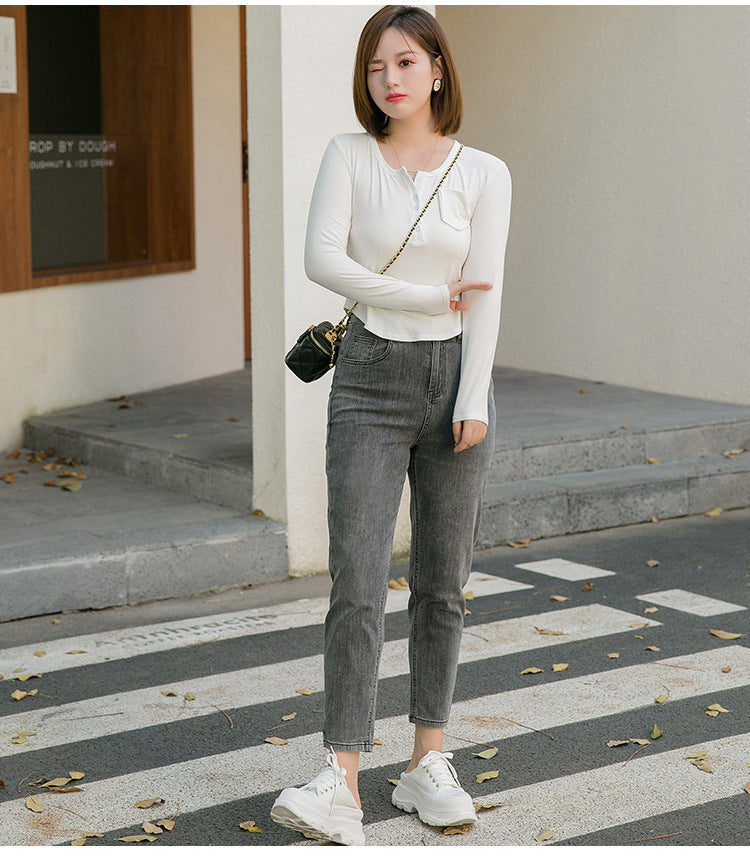Plus Size Skinny Capri Jeans (EXTRA BIG SIZE)