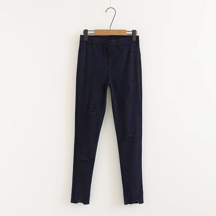 Plus Size Ripped Jeggings Jeans (EXTRA BIG SIZE)