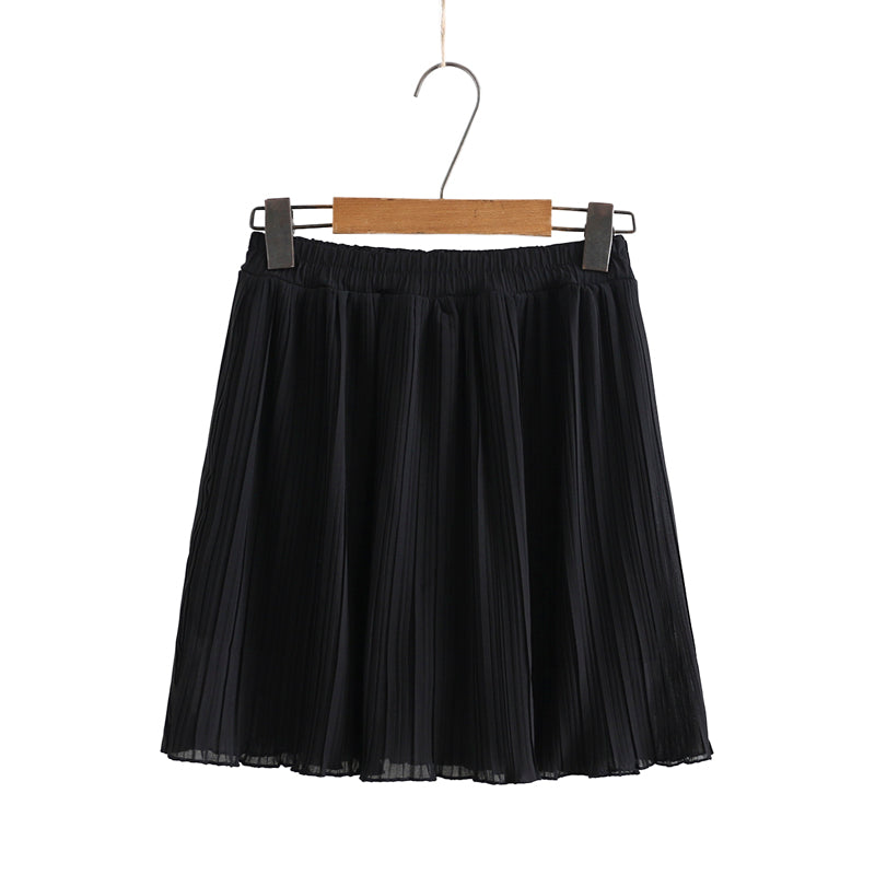 Plus Size Korean Pleats Mini Skorts (EXTRA BIG SIZE)
