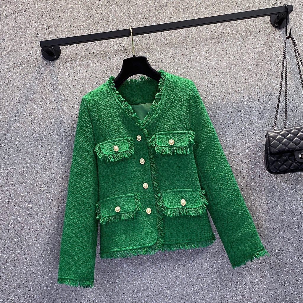 Plus Size Chanel-esque Fringe Jacket