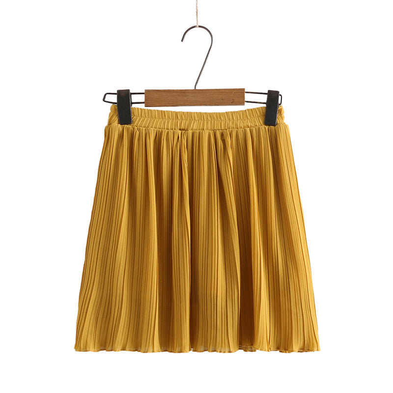 Plus Size Korean Pleats Mini Skorts (EXTRA BIG SIZE)