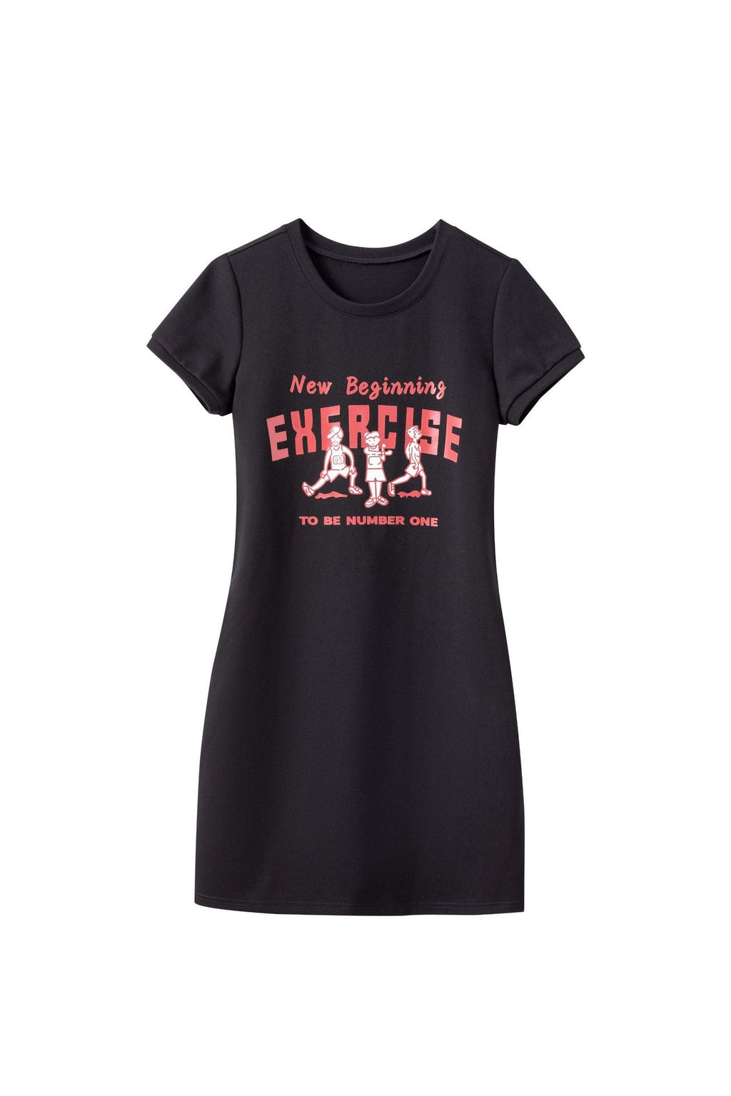 Plus Size Graphic T Shirt Dress