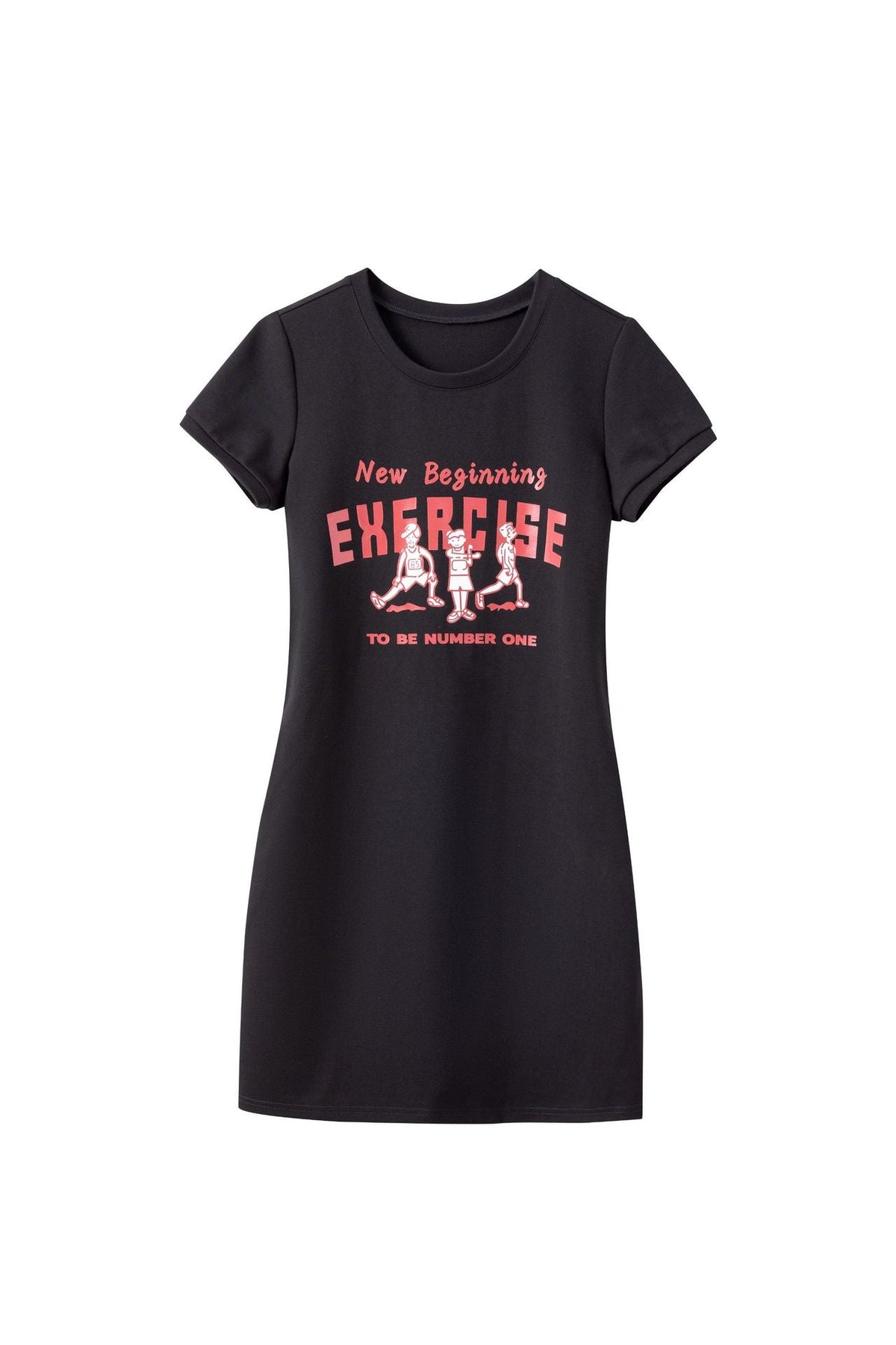 Plus Size Graphic T Shirt Dress